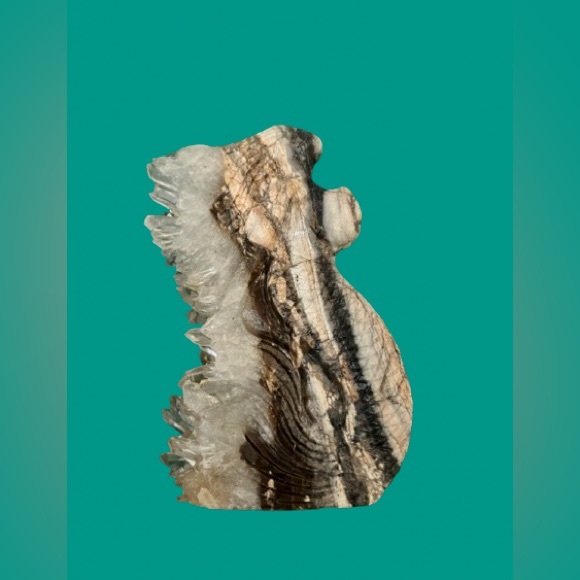 Quartz Crystal Hand Carved Mermaid - Picture 3 of 3